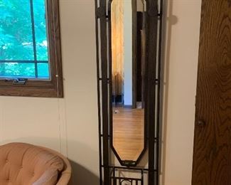 Art Deco wrought iron hall tree/coat rack