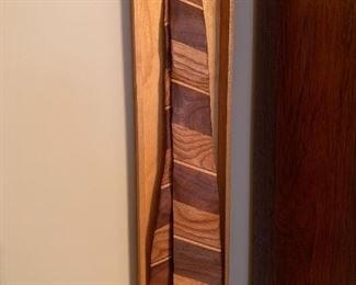 Fun artist hand carved wood “Tie” 