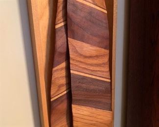 Fun artist hand carved wood “Tie” 