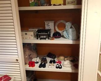 american girl shoes and clothing along with other toys and books