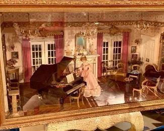 Extremely beautiful Diorama room, all furnished. chandeliers light up. It has an outdoor patio as well.
