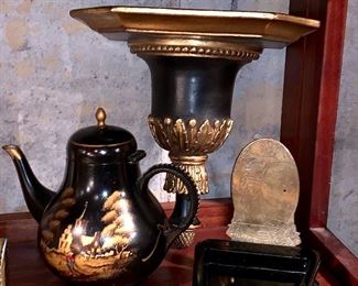 Wall sconce, Black, Art Deco ash tray