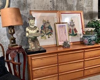 Dresser and mirror- that matches Queen sized bedroom set upstairs.
