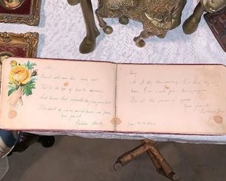 Antique Autograph book