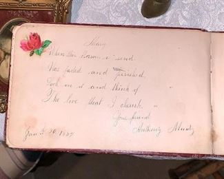 Antique Autograph book