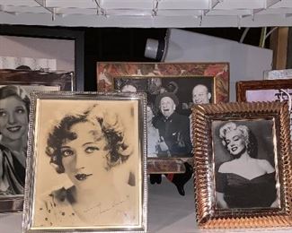 Most autographed and in frames. Ones not signed are copies
