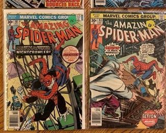 Marvel, silver age and beyond; Avengers; Captain Marvel; Iron Man; Hulk; Tales of Suspense; Tales to Astonish; Strange Tales; SHEILD; Thor; Werewolf by Night; Conan; Creepy; EERIE; Vampirella; National Lampoon and Sandman from DC