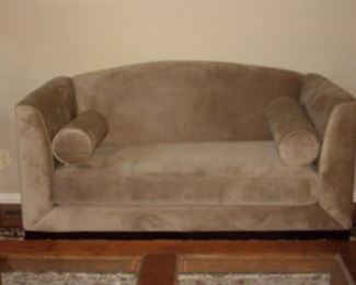Micro fiber love seat, in excellent, clean condition.