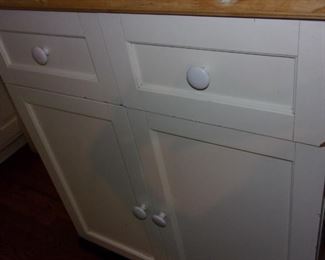 Chop block island with plenty of storage!