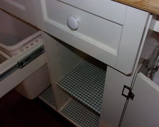 Chop block island with plenty of storage!