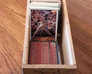 Baseball cards.