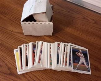 Baseball cards.