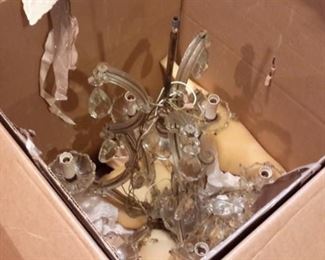 Beautiful crystal chandelier.