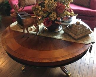 Inlayed coffee table, cherry