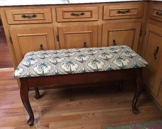 Palm tree bench