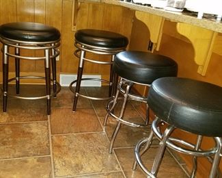 Two pair of bar stools.  Retro look!