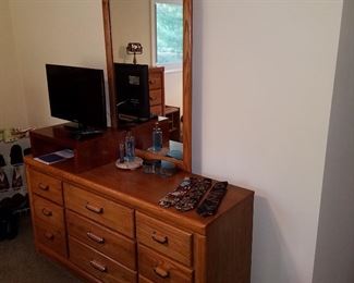 Dresser with mirror for the King bedroom suite
