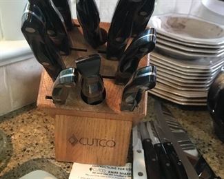 Cutco block set & few single Cutco knifes