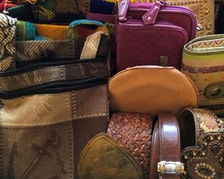 Assorted Belts, Bags, etc