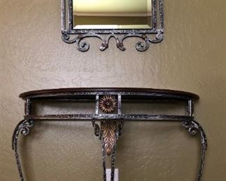 Entry Table w Matching Mirror