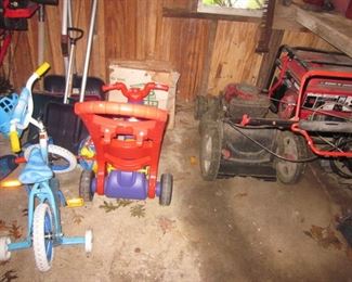 Man Cave Filled With Tools
Generator
Show Blower Craftsman Storm 2620 26 inch
Tons of Tools
Little Giant Ladders/Werner Ladders
Tons of Gardening Tools