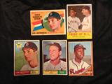 Vintage Topps Baseball Cards, Carl Yastrzemski Rookie, Stan Musial, Willie Mays, Hank Aaron