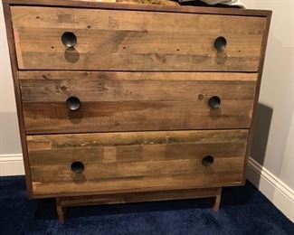 3 drawer rustic dresser