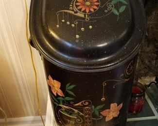 Antique Vintage coal bin