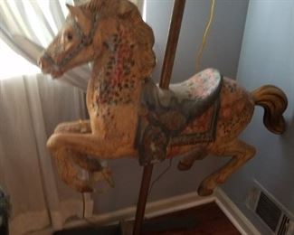 Carousel type horse
