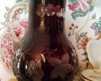 Vintage glass vase