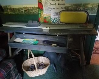 Vintage knitting machine
