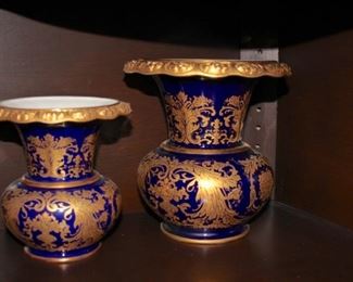 Decorative Items in Gold & Blue