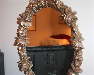 Oval Framed Mirror