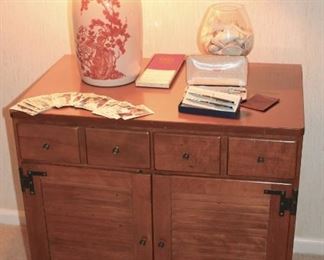 Cabinet and Lamp