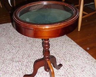 Antique Round Glass Table