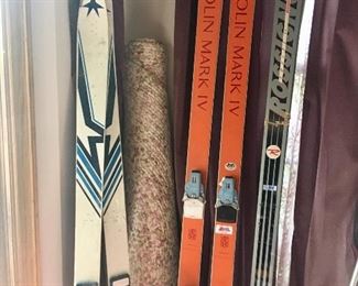 3 sets of Vintage Ski's