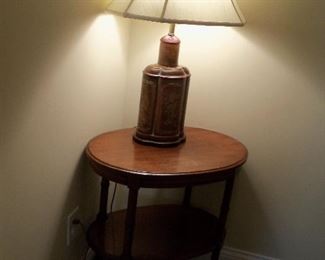 table and lamp