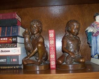 bronze bookends