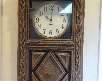 RUSTIC TWIG & BRANCH WALL CLOCK
