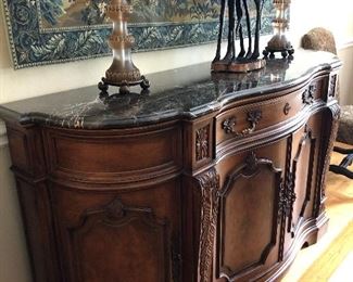 MARBLE TOP BUFFET
WALTER E SMITHE 
