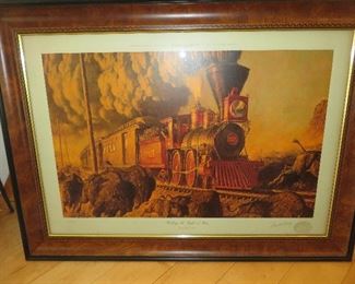 "YIELDING THE RIGHT OF WAY" LIMITED EDITION PRINT
ARNOLD FRIBERG  signed 
