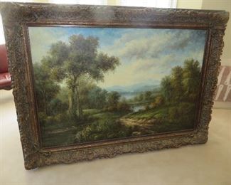 "THE END OF THE ROAD"
RICHARD THOMAS GALLERIES  pen name                OIL ON CANVAS
