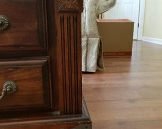 #6	Wood - 2 drawer Coffee Table  45x26x19.5	 $125.00 
