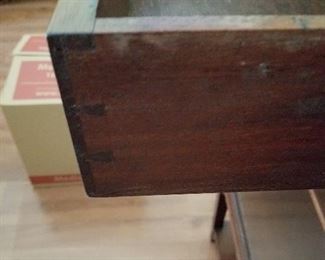 #9	Antique Glass front Display Cabinet w/1 drawer  22x14.5x41	 $175.00 
