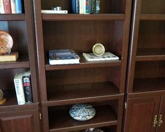 #11	Laminate Bookcases w/3 shelves & 2 doors  (2)  $75 each 29.5x12.5x71	 $150.00 
#12	Laminate Bookcase w/5 shelf 29.5x12.5x71	 $75.00 
