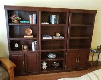 #11	Laminate Bookcases w/3 shelves & 2 doors  (2)  $75 each 29.5x12.5x71	 $150.00 
#12	Laminate Bookcase w/5 shelf 29.5x12.5x71	 $75.00 

