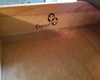 #28	6 drawer dove-tailed front & Back Drexel Chest of Drawers  37.5x19x51	 $275.00 
