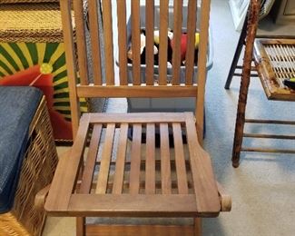 #51	Teakwood Folding Chair	 $50.00 
