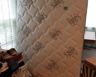 #55	Queen Size Mattress/Boxsprings w/frame 	 $150.00 
