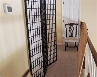 #59	4 panel screen (as is small tear) each panel is 17x69	 $75.00 
